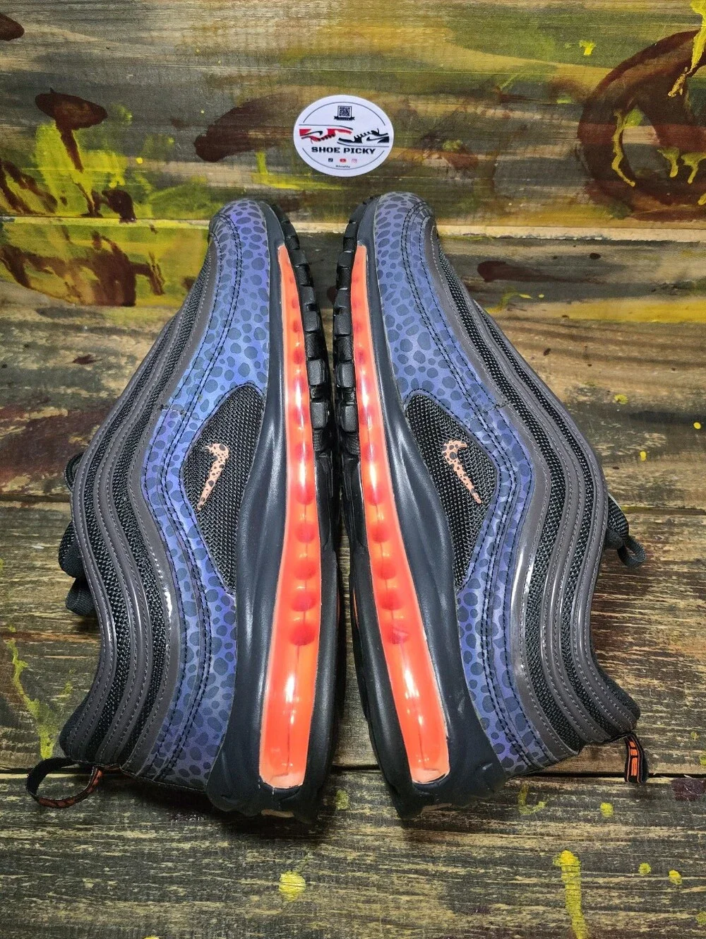 Air Max 97 SE Reflective Off Noir/Total Orange Mens Sz 11 BQ6524-001 Running